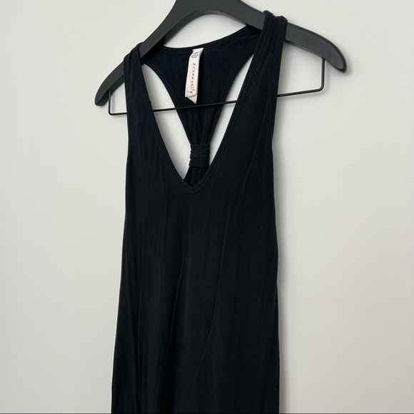ARITZIA Community Black Racerback Fitted Maxi Dress - Size Small - Picture 2 of 4